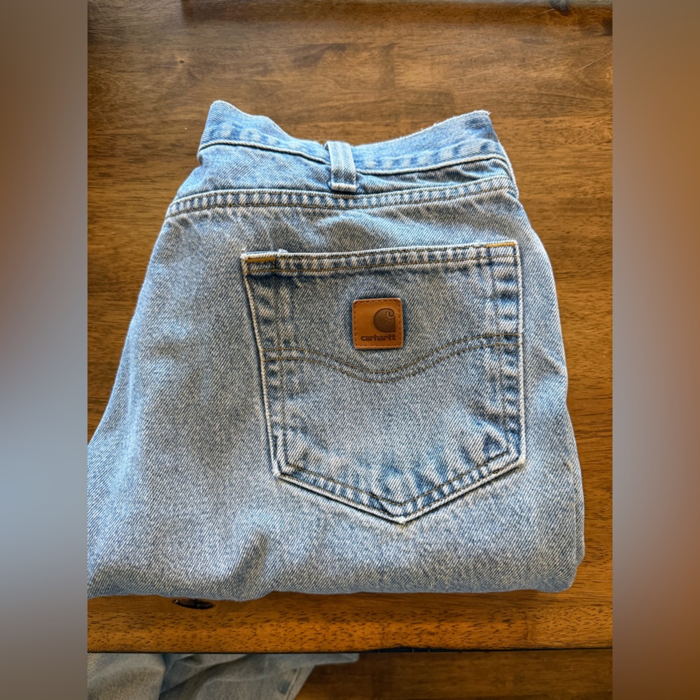 Vintage Carhartt Light Blue Denim Pants